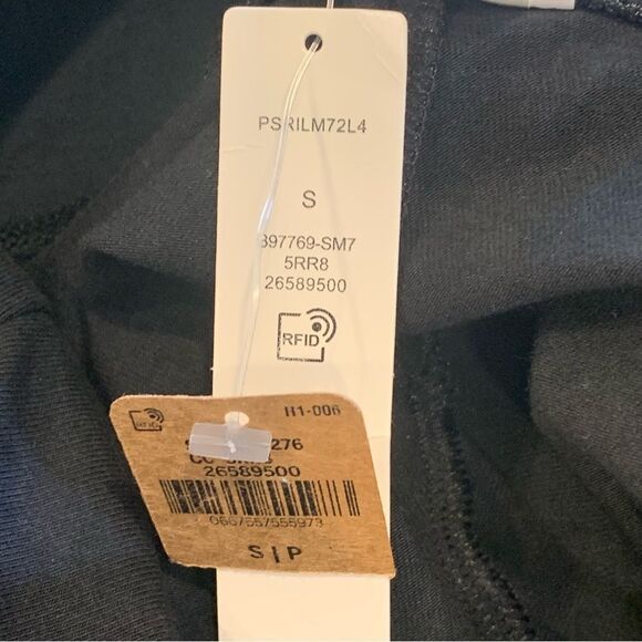 Victoria’s Secret PINK Black White Stripe Logo High Waist Cotton Legging, SMALL - Picture 9 of 11